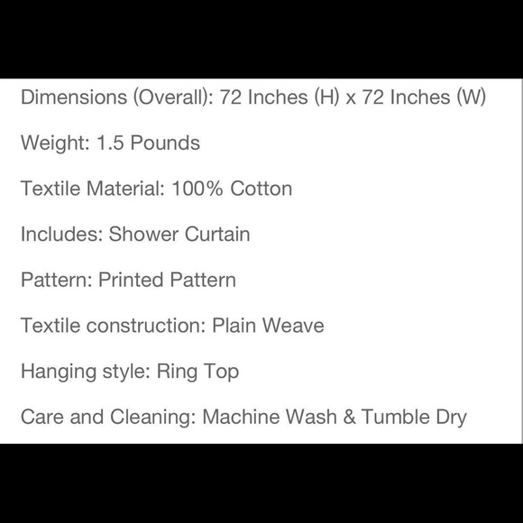 Threshold Cotton Shower Curtain Floral Bird Size 72in X 72in - Picture 3 of 5